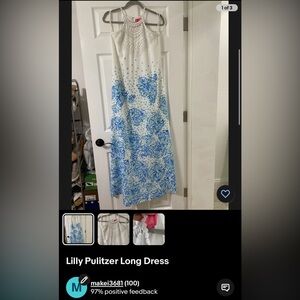 Lily Pulitzer long dress 00 fit me at size 2